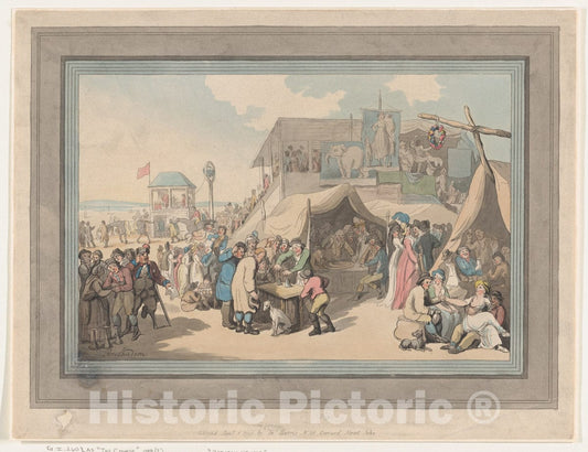 Art Print : Thomas Rowlandson - Between Heats, or The Course : Vintage Wall Art