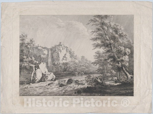 Art Print : Jean Jacques de Boissieu - Birch Tree Uprooted by a Storm : Vintage Wall Art