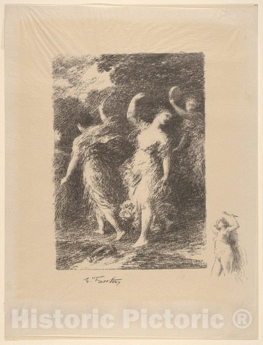 Art Print : Henri Fantin-Latour - Bacchus : Vintage Wall Art