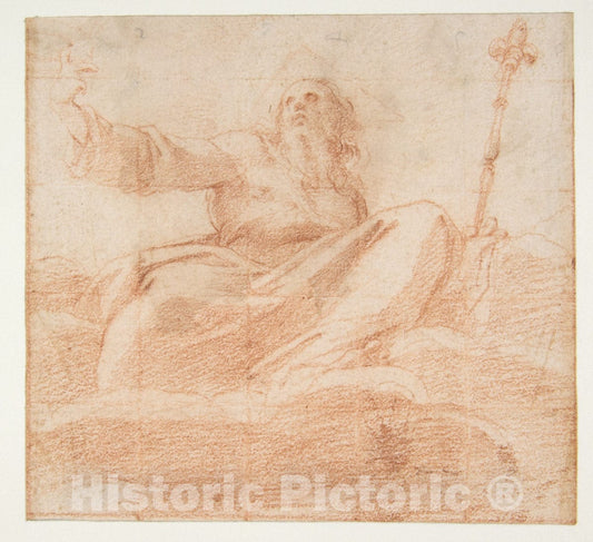 Art Print : Pomarancio (Cristoforo Roncalli) - God The Father : Vintage Wall Art