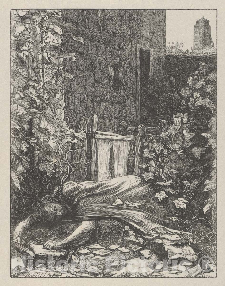 Art Print : Sir John Everett Millais - The Wicked Husbandman (The Parables of Our Lord and Saviour Jesus Christ) : Vintage Wall Art