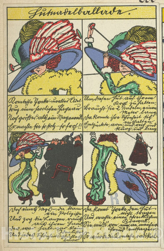 Art Print : Moriz Jung - Hatpin Ballad (Hutnadelballade) : Vintage Wall Art