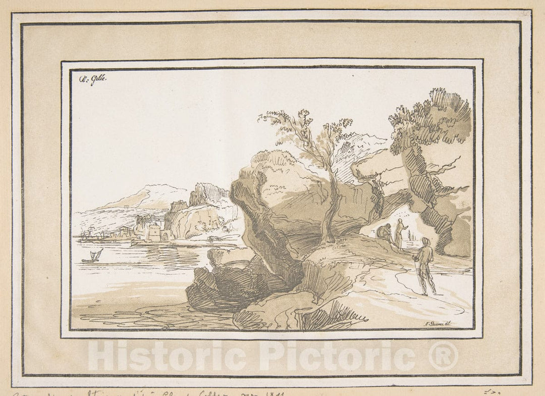 Art Print : Johann Nepomuk Strixner - Landscape : Vintage Wall Art