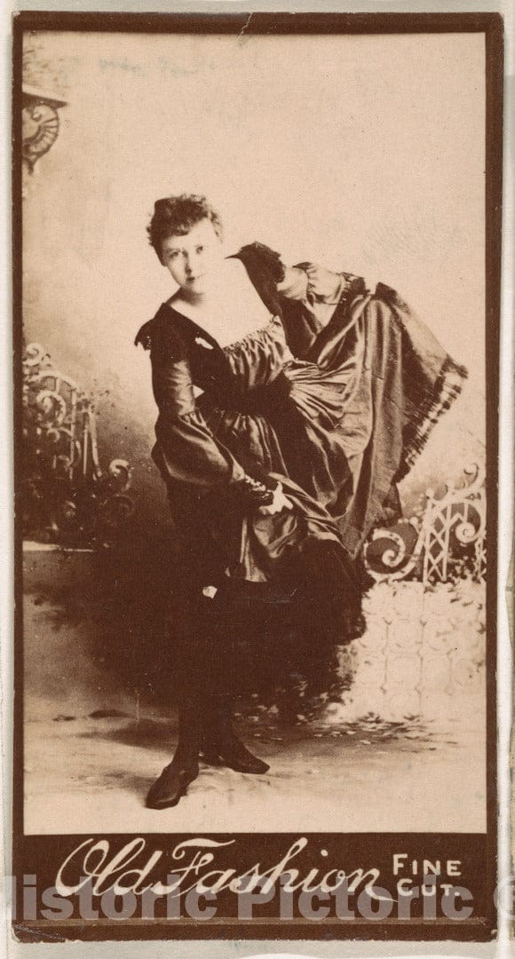 Photo Print : Dancing, from The Actresses Series (N664) Promoting Old Fashion Fine Cut Tobacco : Vintage Wall Art