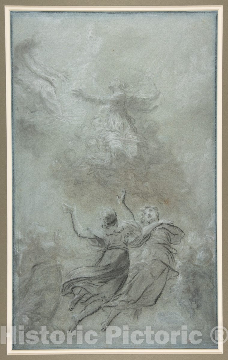 Art Print : Pierre Paul Prud'hon - The Assumption of The Virgin : Vintage Wall Art