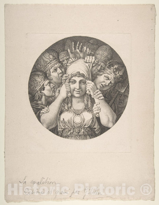 Art Print : Esprit Antoine Gibelin - La Coaltion : Vintage Wall Art