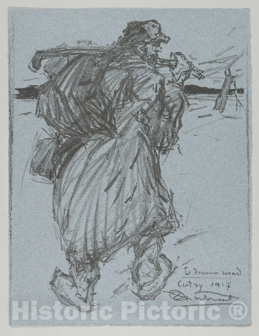 Art Print : Louis-Robert Antral - Le dernier Regard, from Les Evacués : Vintage Wall Art