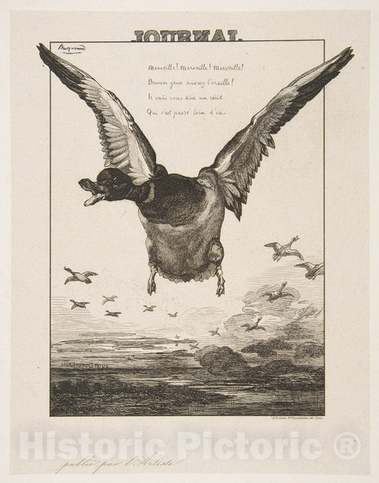 Art Print : Félix Bracquemond - Journal, publié par L'Artiste : Vintage Wall Art