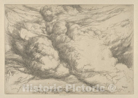 Art Print : Ernest Haskell - He Maketh The Clouds His Chariot : Vintage Wall Art