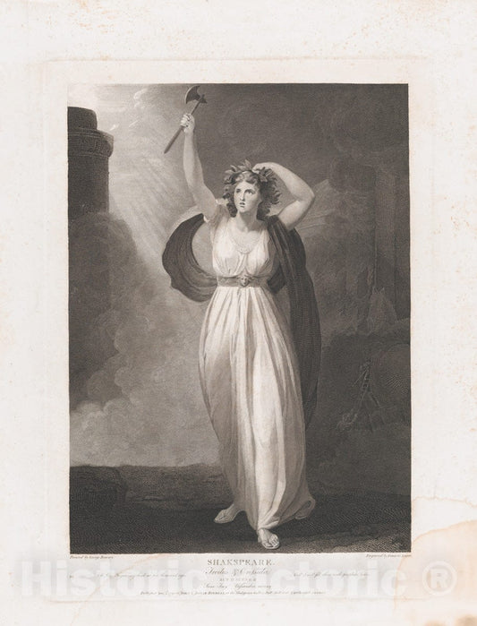Art Print : Francis Legat - Cassandra Raving (Shakespeare, Troilus and Cressida, Act 2, Scene 2) 1 : Vintage Wall Art