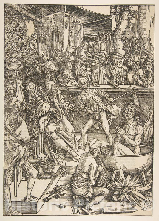 Art Print : Albrecht Dürer - The Matyrdom of Saint John, from The Apocalypse, Latin Edition, 1511 : Vintage Wall Art