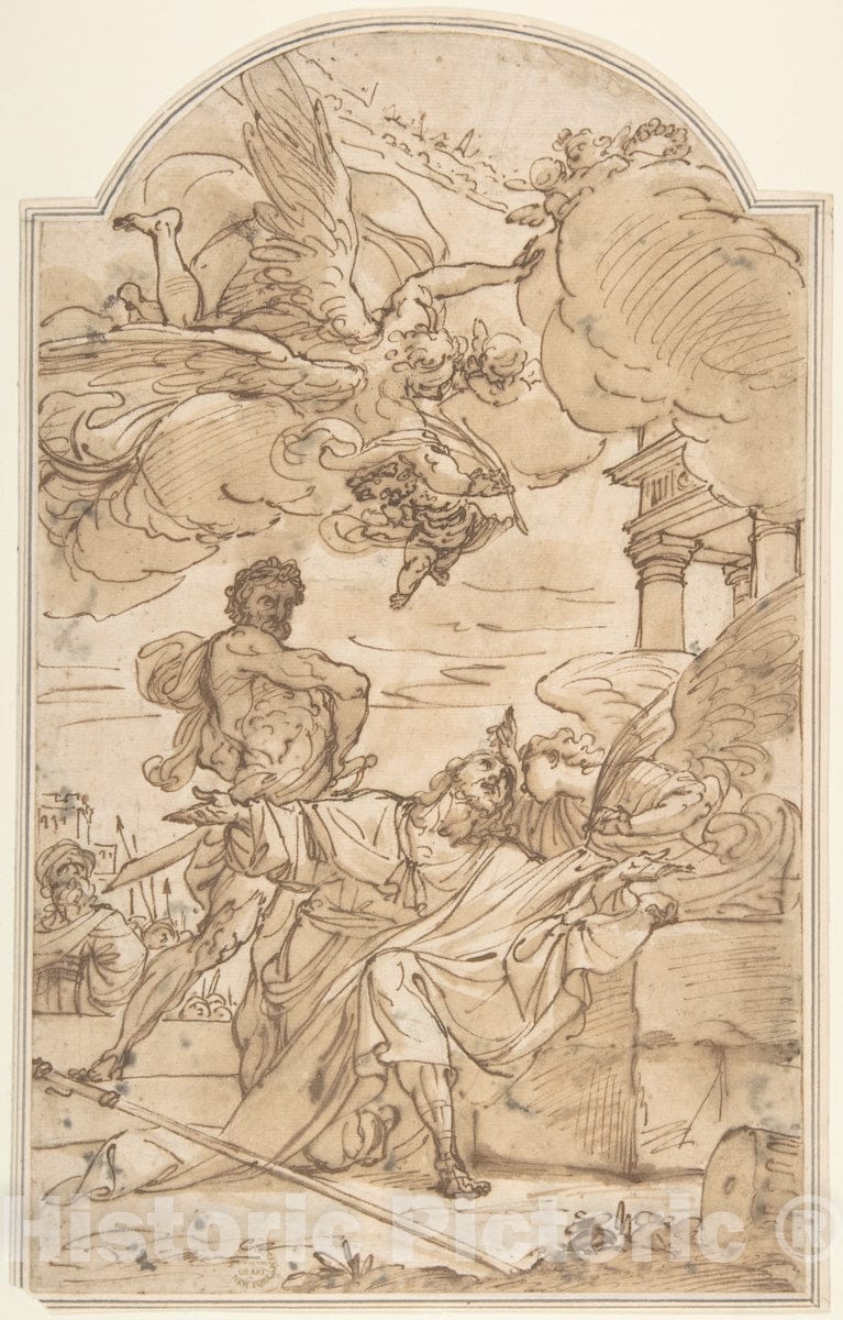 Art Print : Ubaldo Gandolfi - Decapitation of Saint James The Greater : Vintage Wall Art