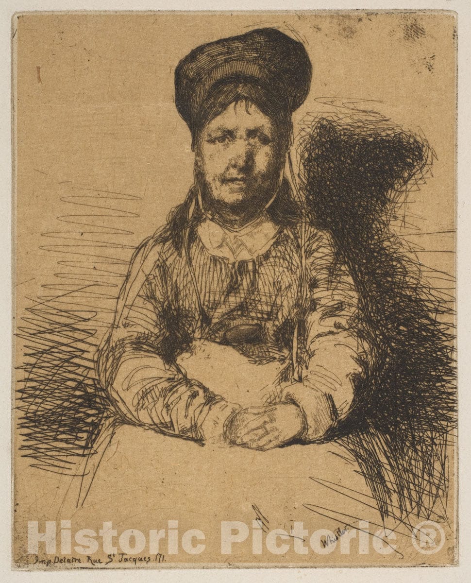 Art Print : James McNeill Whistler - La Rétameuse 1 : Vintage Wall Art