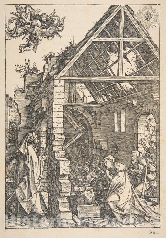 Art Print : Albrecht Dürer - The Nativity, from The Life of The Virgin : Vintage Wall Art