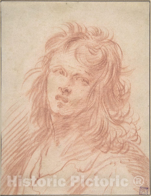 Art Print : Jean de Saint-Igny - Bust of a Young Man : Vintage Wall Art