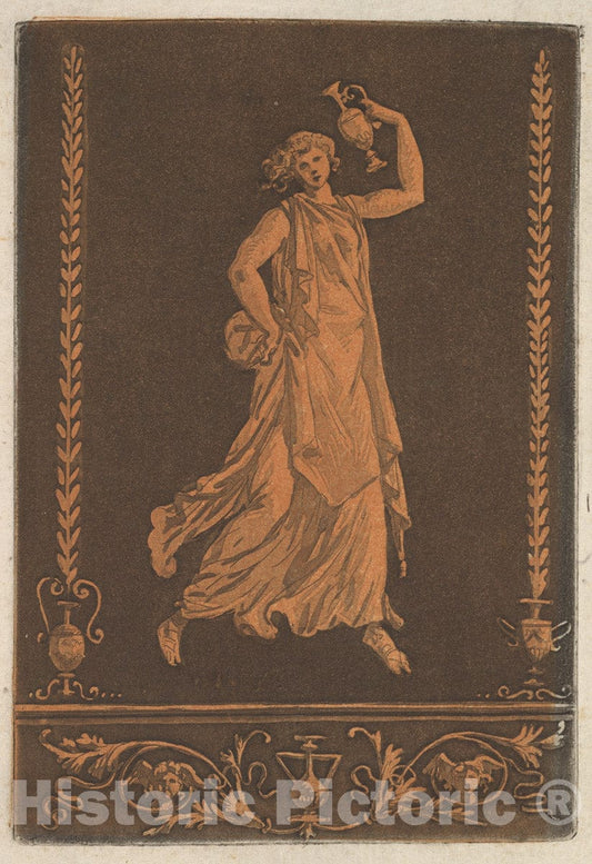 Art Print : Ornament Young Draped Woman - Artist: Jean Jacques Lagrenee - Created: c1784 1 : Vintage Wall Art