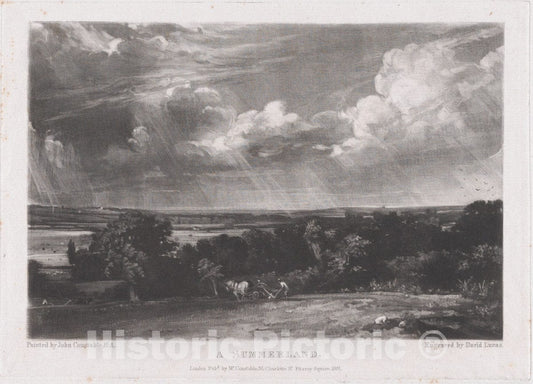 Art Print : David Lucas - A Summerland 2 : Vintage Wall Art