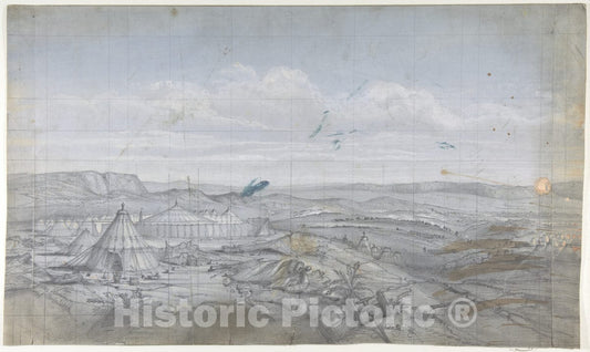 Art Print : Eugène Cicéri - Design for a Stage Set at The Opéra, Paris - 423694 : Vintage Wall Art