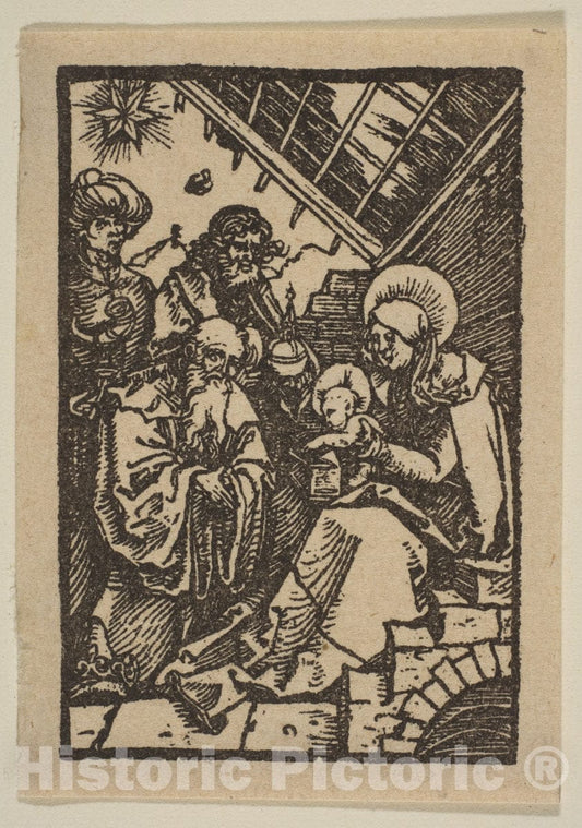 Art Print : Albrecht Dürer - The Adoration of The Kings 2 : Vintage Wall Art