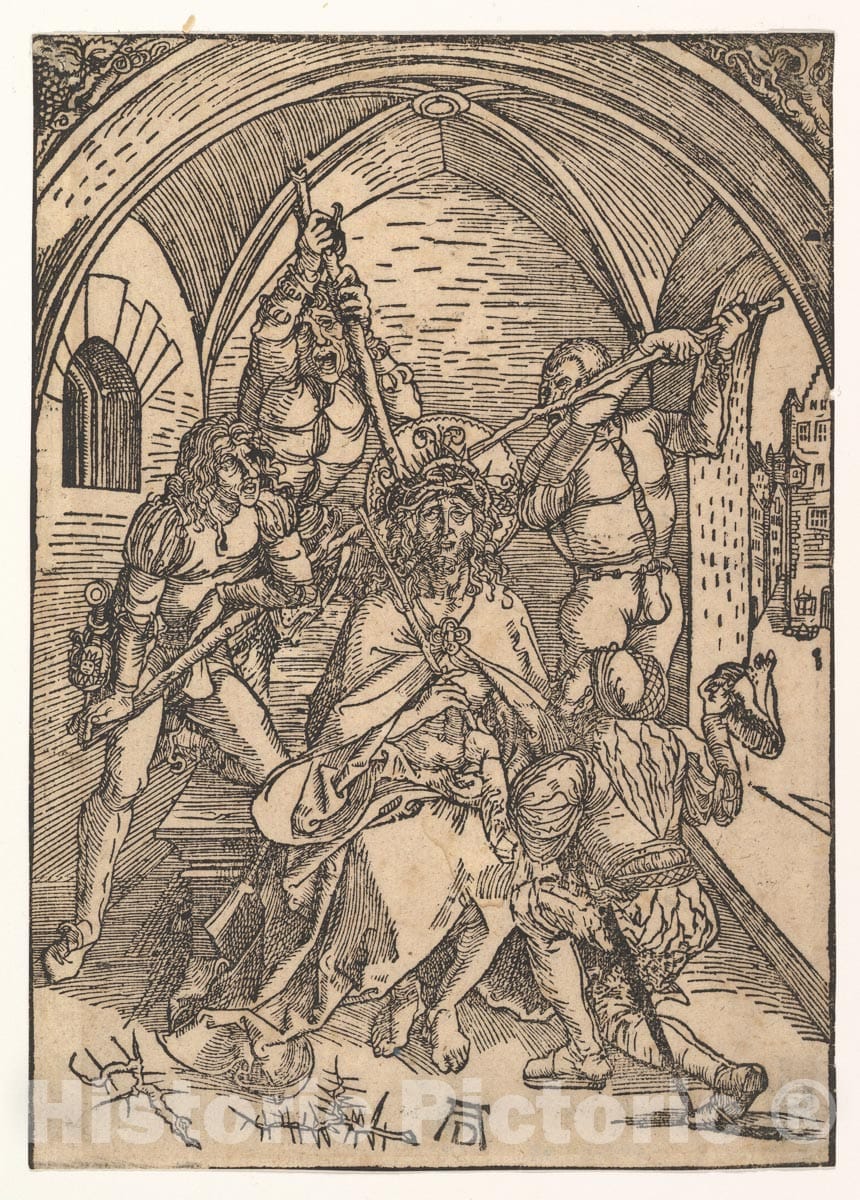 Art Print : Possibly Albrecht Dürer - Christ Crowned with Thorns 2 : Vintage Wall Art