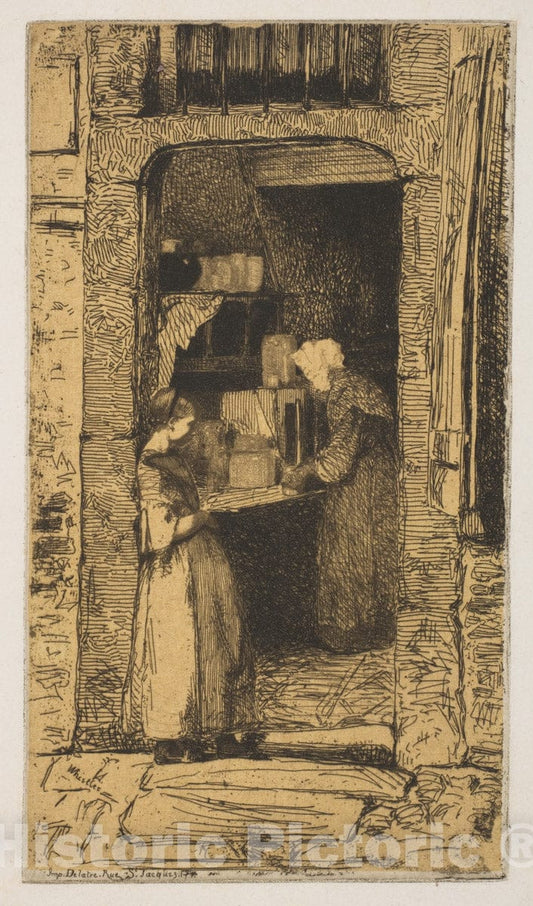 Art Print : James McNeill Whistler - La Marchande de moutarde 2 : Vintage Wall Art
