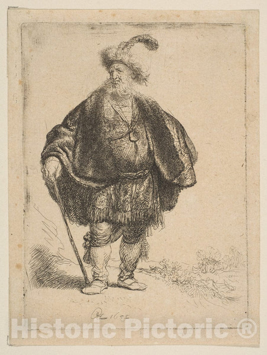Art Print : Rembrandt (Rembrandt Van Rijn) - The Persian : Vintage Wall Art