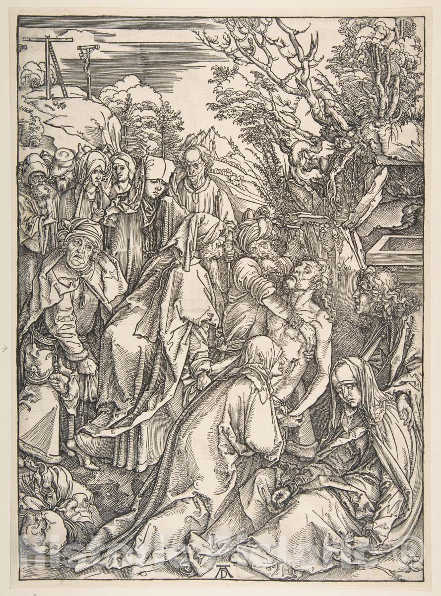 Art Print : Albrecht Dürer - The Entombment 3 : Vintage Wall Art