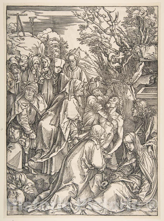 Art Print : Albrecht Dürer - The Entombment 3 : Vintage Wall Art