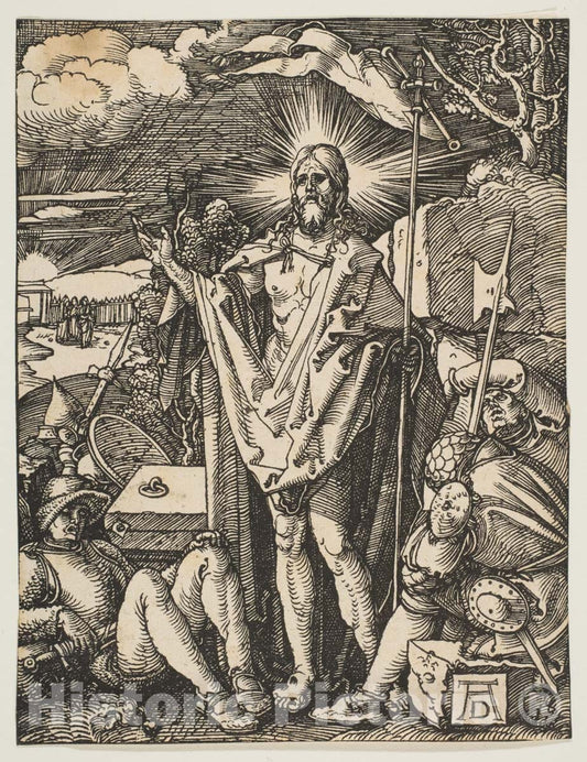 Art Print : Albrecht Dürer - The Resurrection, from The Small Passion : Vintage Wall Art