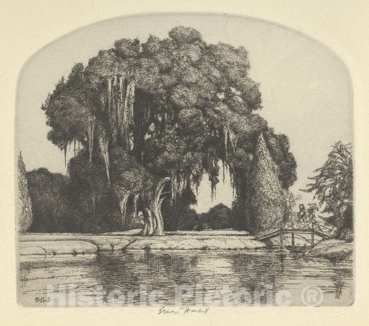 Art Print : Ernest Haskell - Where Duels were Fought : Vintage Wall Art