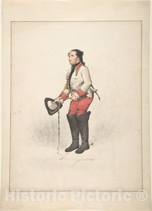 Art Print : Robert Dighton The Elder - Costume Design 1 : Vintage Wall Art