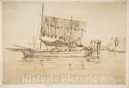 Art Print : James McNeill Whistler - Fishing Boat : Vintage Wall Art
