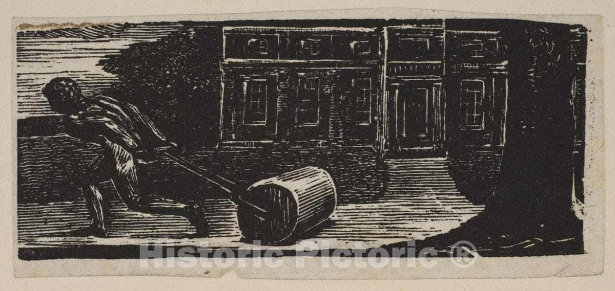 Art Print : William Blake - A Rolling Stone is Ever Bare of Moss, from Thornton's Pastorals of Virgil : Vintage Wall Art