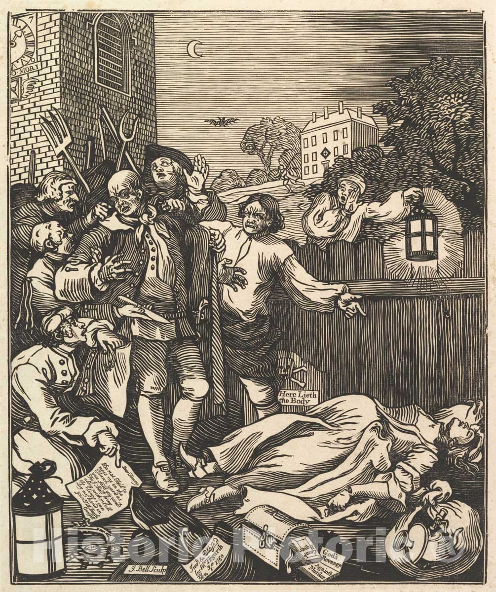 Art Print : J. Bell - Cruelty in Perfection : Vintage Wall Art
