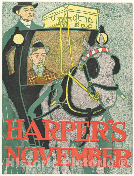 Art Print : Edward Penfield - Harper's: November 3 : Vintage Wall Art