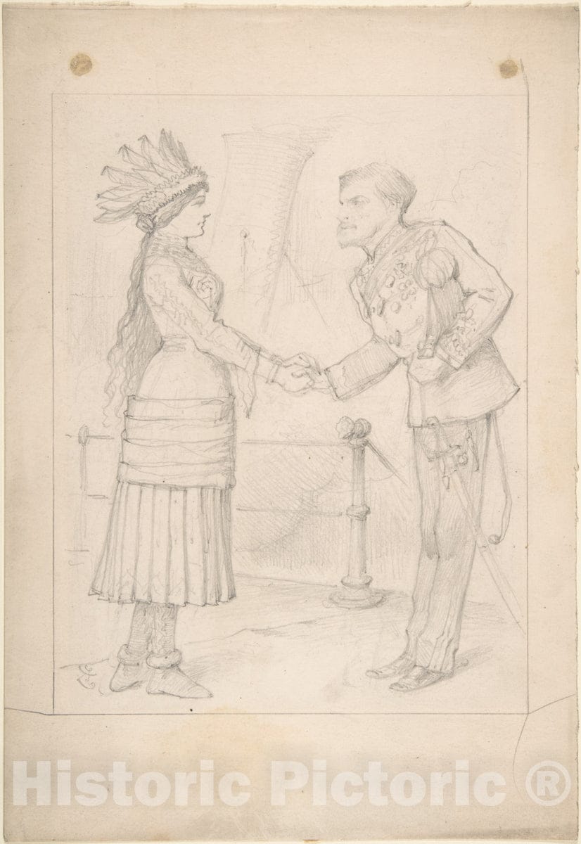 Art Print : Sir John Tenniel - The Best of Friends Must Part : Vintage Wall Art