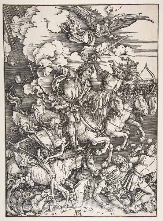 Art Print : Albrecht Dürer - The Four Horsemen, from The Apocalypse : Vintage Wall Art