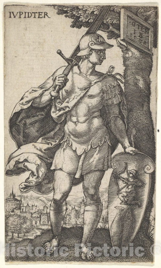 Art Print : Master I.B. - Jupiter from The Gods Who Preside Over The Planets : Vintage Wall Art