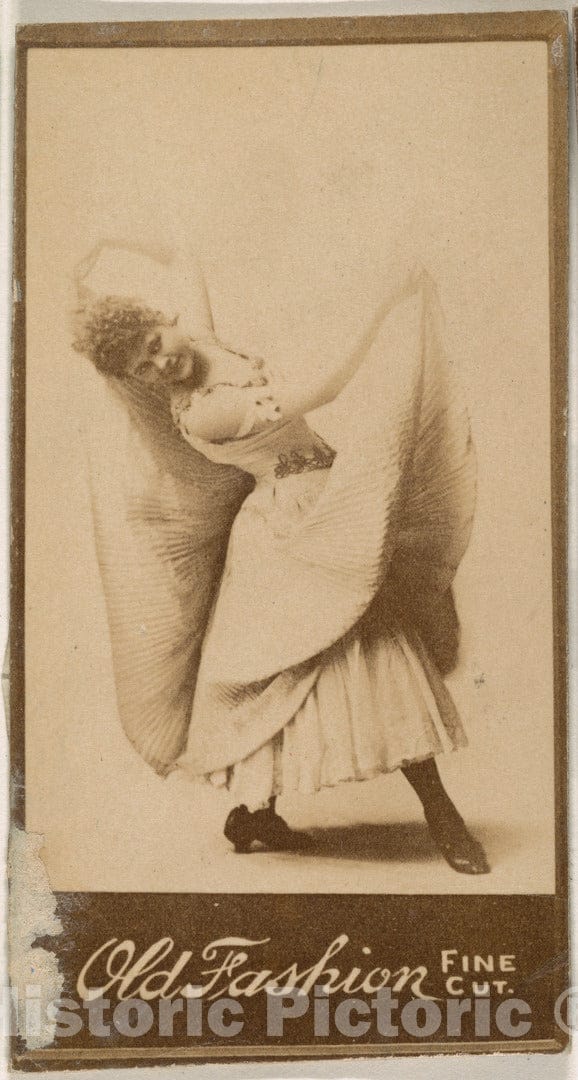 Photo Print : Dancer, from The Actresses Series (N664) Promoting Old Fashion Fine Cut Tobacco - 424291 : Vintage Wall Art