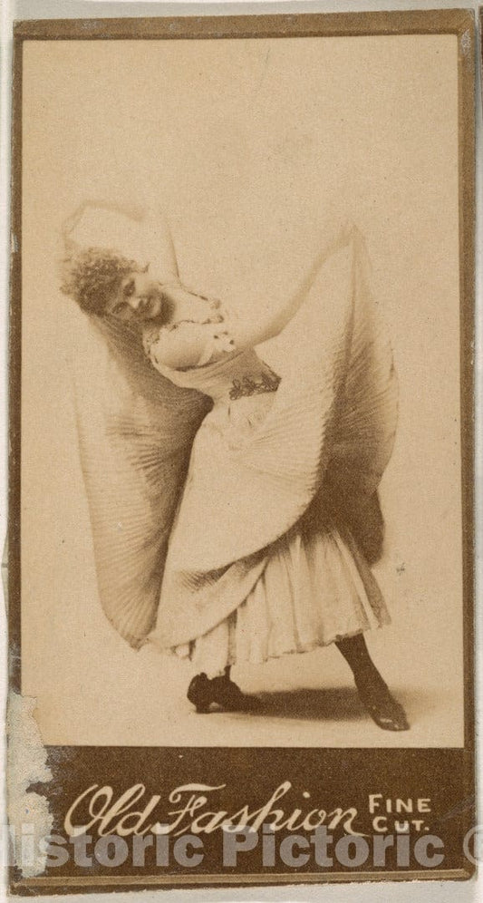 Photo Print : Dancer, from The Actresses Series (N664) Promoting Old Fashion Fine Cut Tobacco - 424291 : Vintage Wall Art