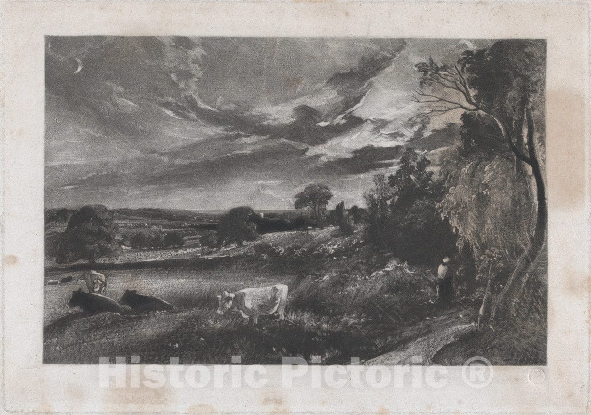 Art Print : David Lucas - Summer Evening - 424295 : Vintage Wall Art
