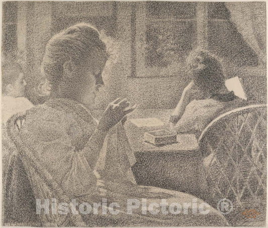 Art Print : Theo Van Rysselberghe - Intimacy : Vintage Wall Art