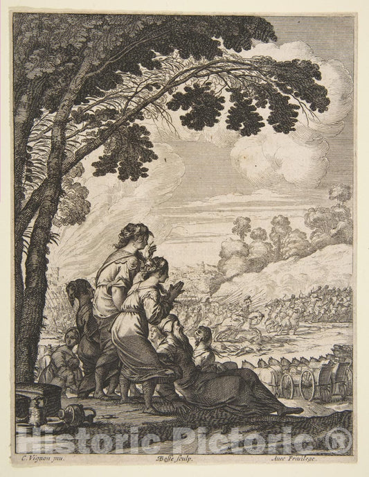 Art Print : Abraham Bosse - Illustration from L'Ariane by Desmarets de Saint-Sorlin