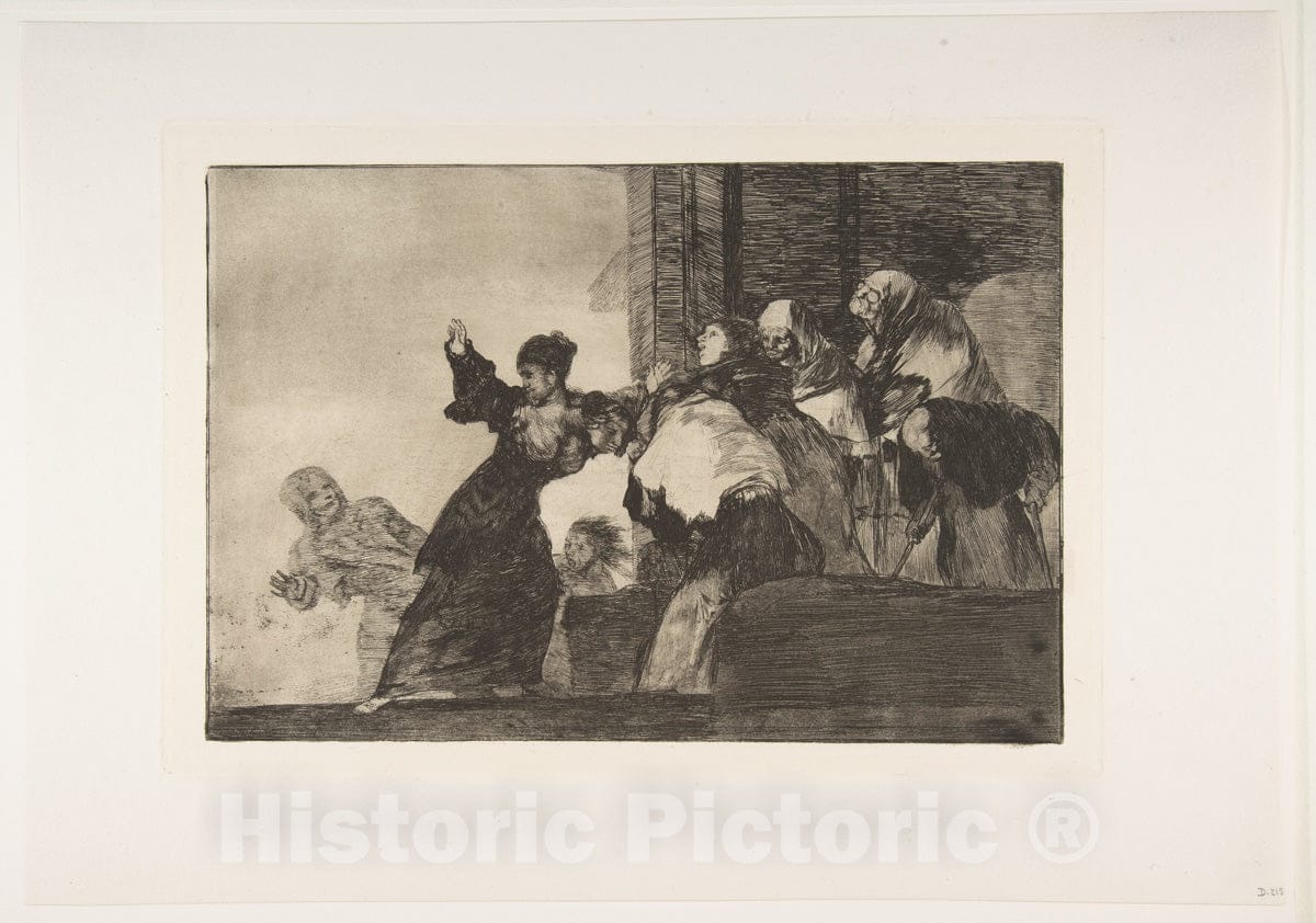 Art Print : Goya - Plate 11 from The 'Disparates': Poor Folly : Vintage Wall Art
