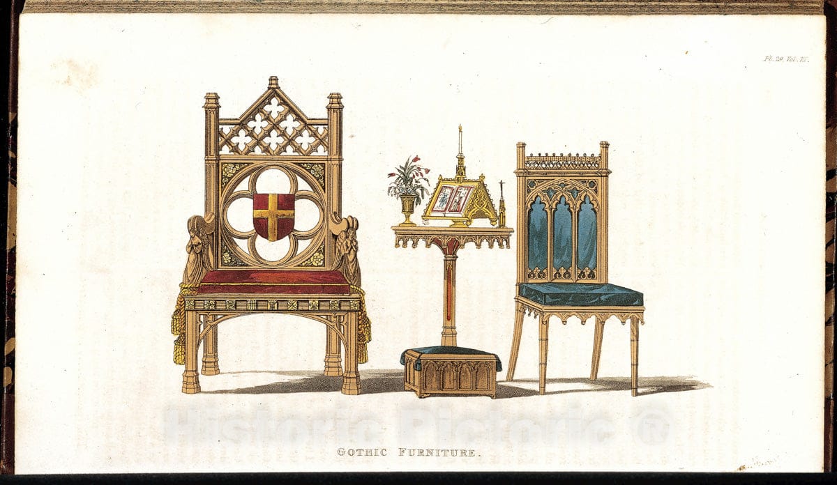 Art Print : Rudolph Ackermann, London - The Repository of Arts, Literature, Fashions &c, 3rd Series, Volume 6 : Vintage Wall Art