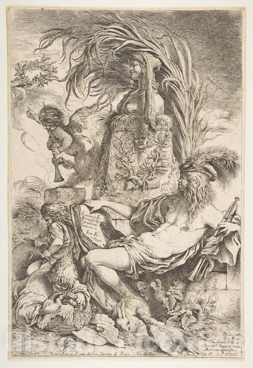Art Print : Giovanni Benedetto Castiglione (Il Grechetto) - The Genius of Castiglione 2 : Vintage Wall Art