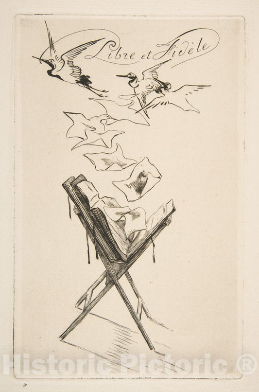 Art Print : Frontispiece for Catalogue - Artist: Philippe Burty - Created: 1878 2 : Vintage Wall Art