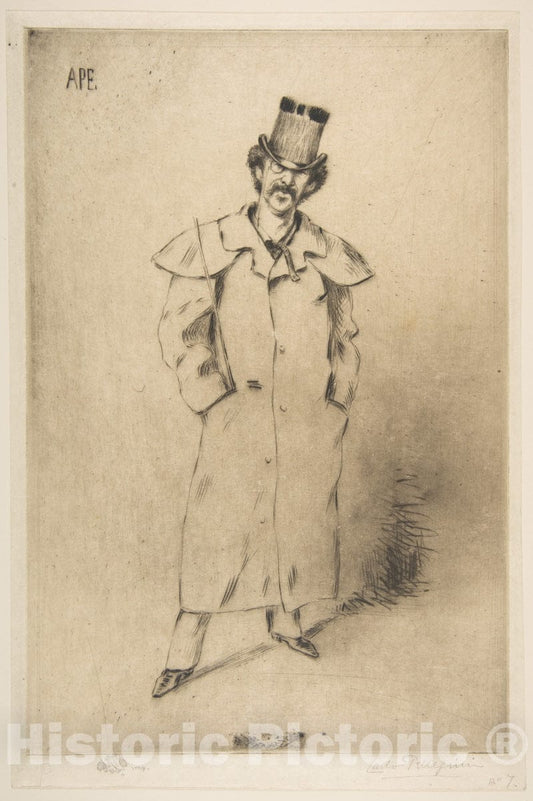 Art Print : Carlo Pellegrini - James McNeill Whistler : Vintage Wall Art