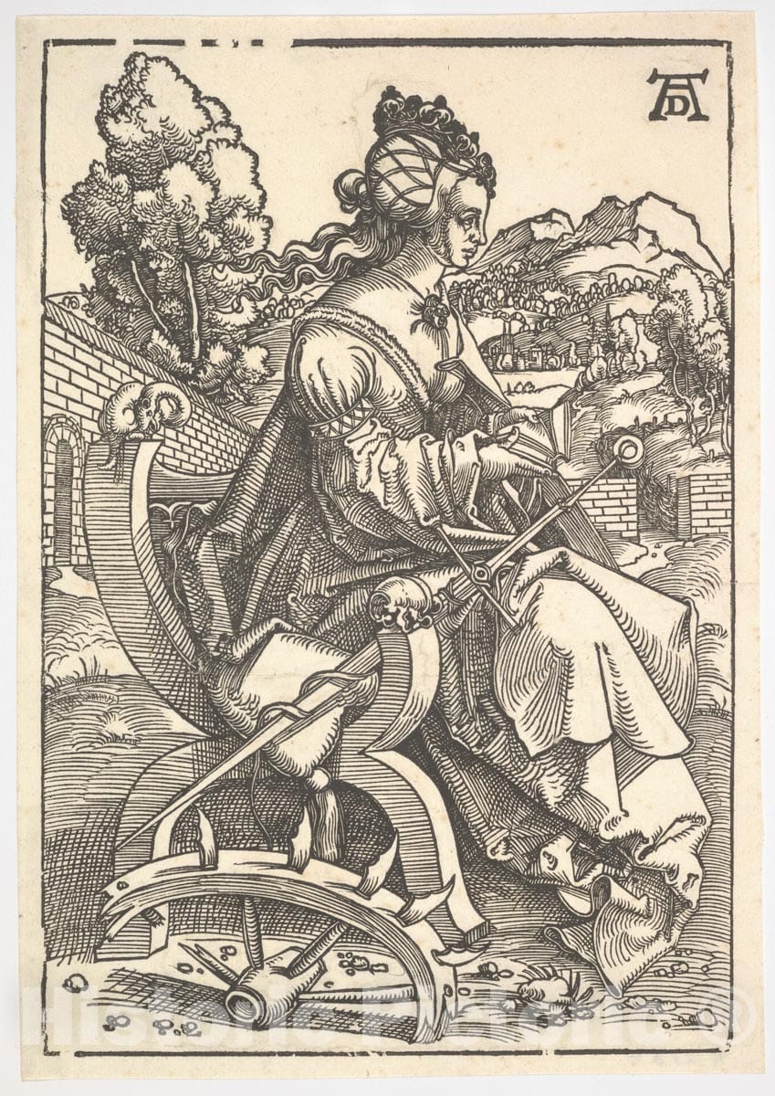 Art Print : Hans Baldung (Called Hans Baldung Grien) - St. Catherine - 424549 : Vintage Wall Art