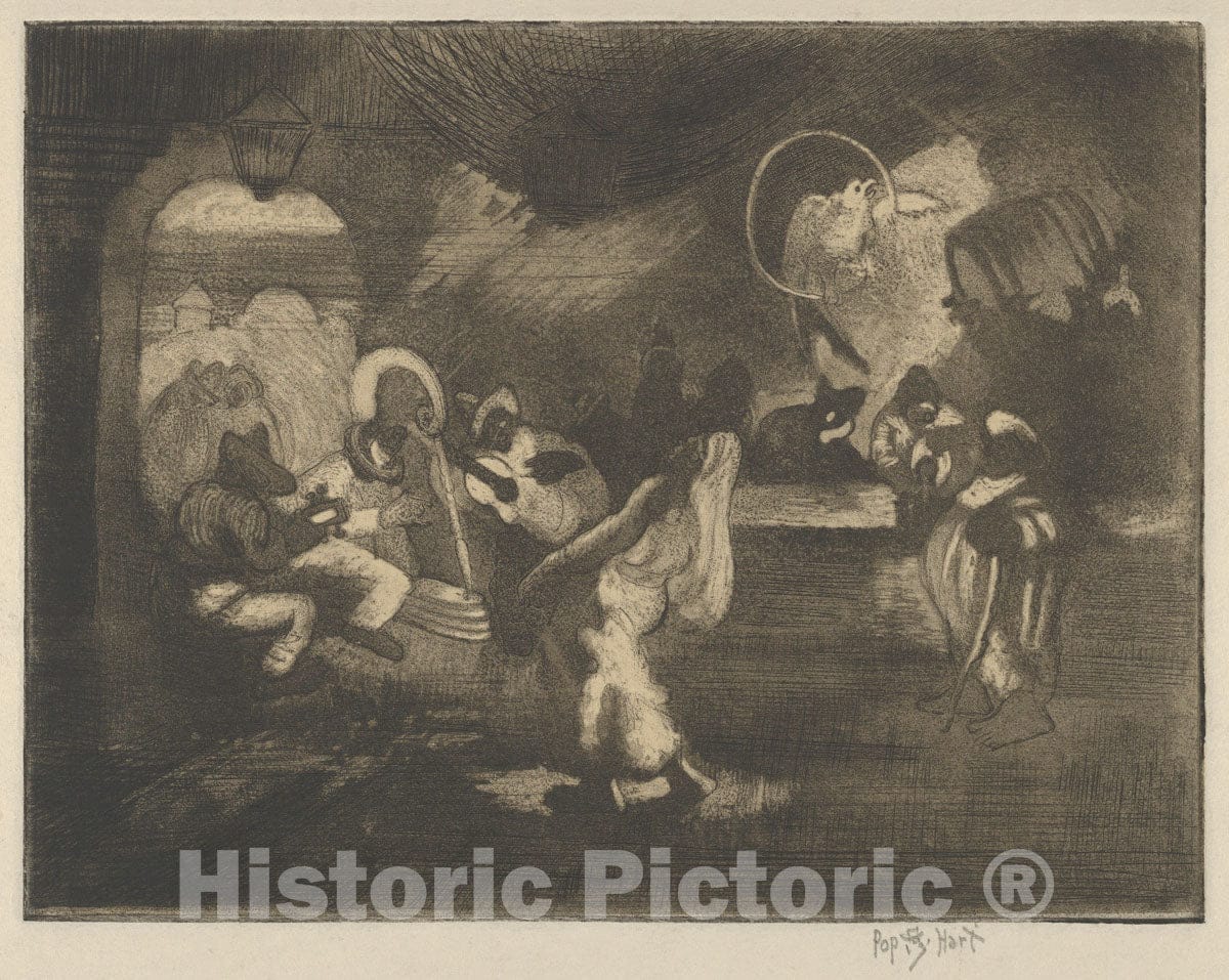 Art Print : George Overbury Pop Hart - Dias de Fiesta : Vintage Wall Art